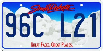 SD license plate 96CL21