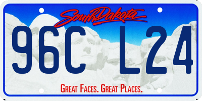 SD license plate 96CL24