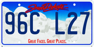SD license plate 96CL27