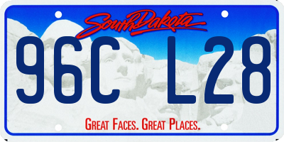 SD license plate 96CL28