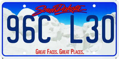 SD license plate 96CL30