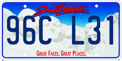 SD license plate 96CL31