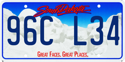 SD license plate 96CL34