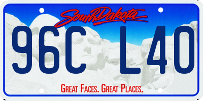 SD license plate 96CL40