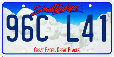 SD license plate 96CL41