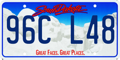 SD license plate 96CL48