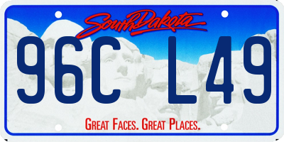 SD license plate 96CL49