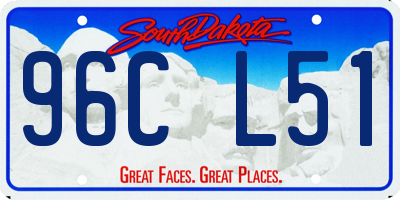 SD license plate 96CL51