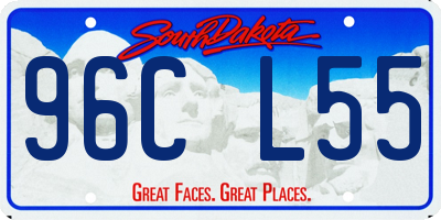 SD license plate 96CL55