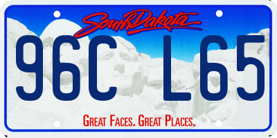 SD license plate 96CL65