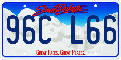 SD license plate 96CL66
