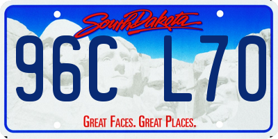 SD license plate 96CL70