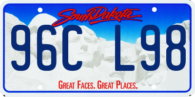 SD license plate 96CL98