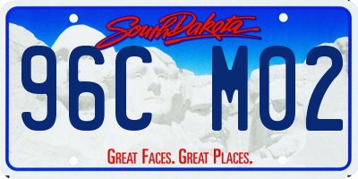 SD license plate 96CM02