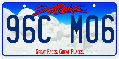 SD license plate 96CM06