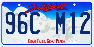 SD license plate 96CM12