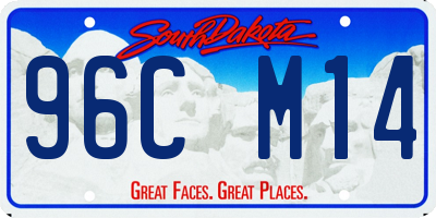 SD license plate 96CM14