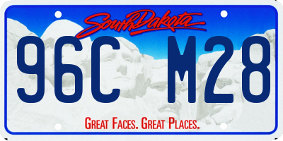 SD license plate 96CM28