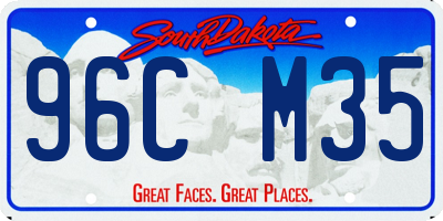 SD license plate 96CM35