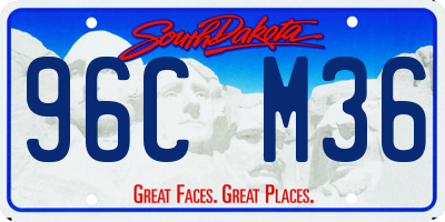 SD license plate 96CM36