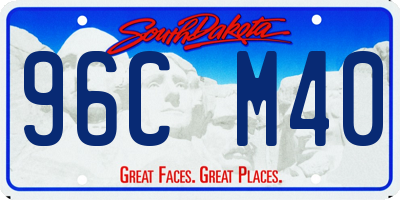 SD license plate 96CM40