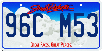 SD license plate 96CM53