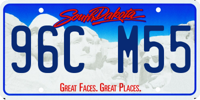 SD license plate 96CM55