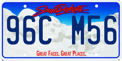 SD license plate 96CM56