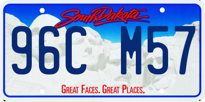 SD license plate 96CM57