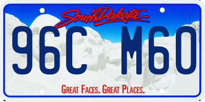 SD license plate 96CM60