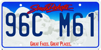 SD license plate 96CM61