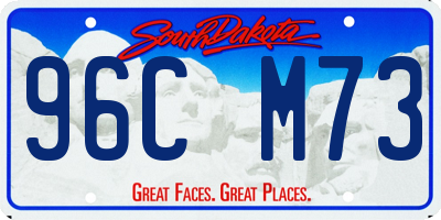 SD license plate 96CM73