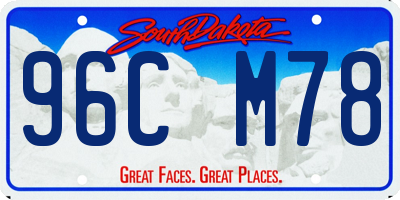 SD license plate 96CM78