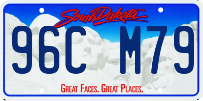 SD license plate 96CM79