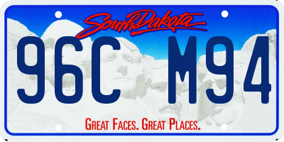 SD license plate 96CM94