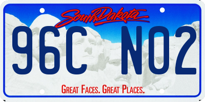 SD license plate 96CN02