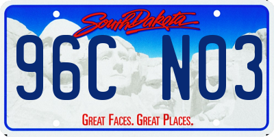 SD license plate 96CN03