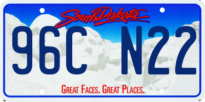 SD license plate 96CN22