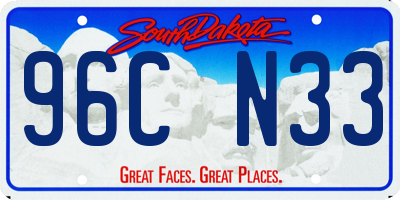 SD license plate 96CN33