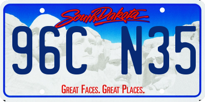 SD license plate 96CN35