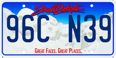 SD license plate 96CN39