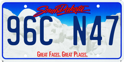 SD license plate 96CN47