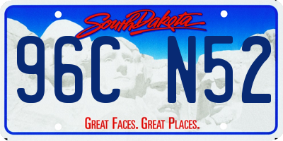 SD license plate 96CN52