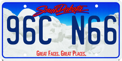 SD license plate 96CN66
