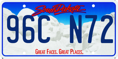 SD license plate 96CN72