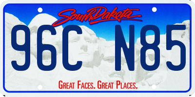 SD license plate 96CN85