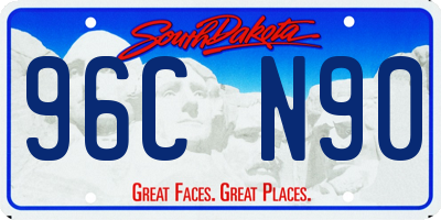SD license plate 96CN90