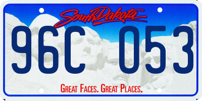 SD license plate 96CO53