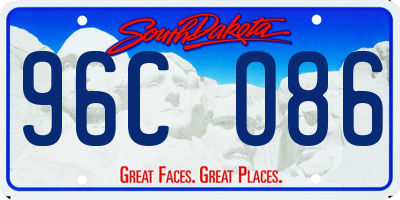 SD license plate 96CO86