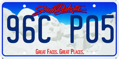 SD license plate 96CP05